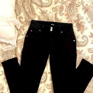 Hudson skinny black jean pant size 27 inseam 32